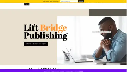 Lift Bridge Publishing website homepage