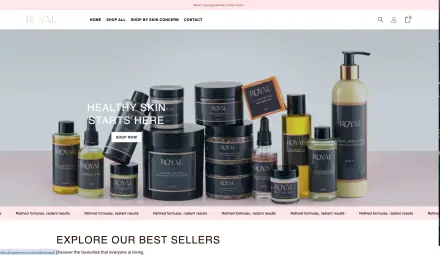 Royal Products website homepage