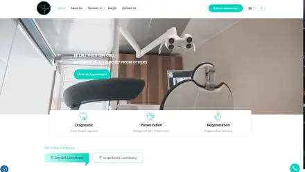 Talpa Dental website homepage